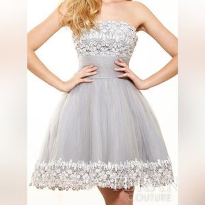 TERANI COUTURE NWT, Sz 8 beautiful fit and flare formal dress